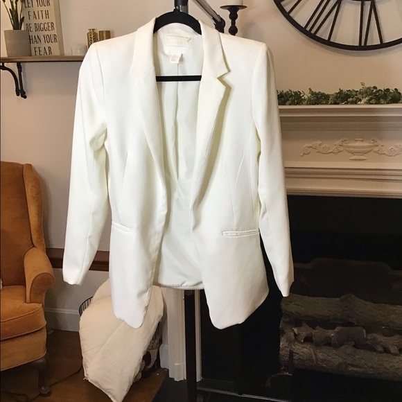 White/Ivory Blazer Jacket Size 6